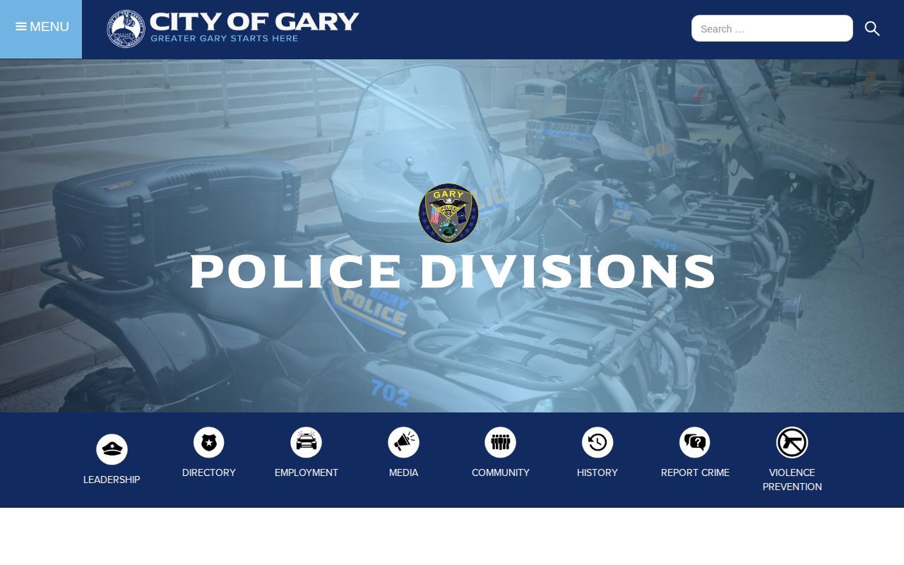 Gary Police Records Division contact for arrest records in Lake County